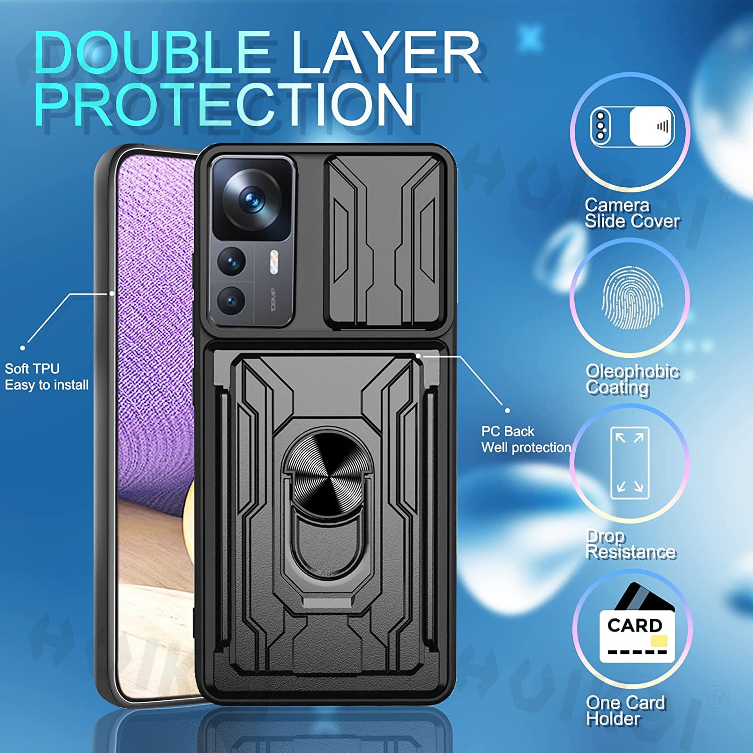 Slide Camera Card Case For Xia - Lens Case Pouch recension och pris
