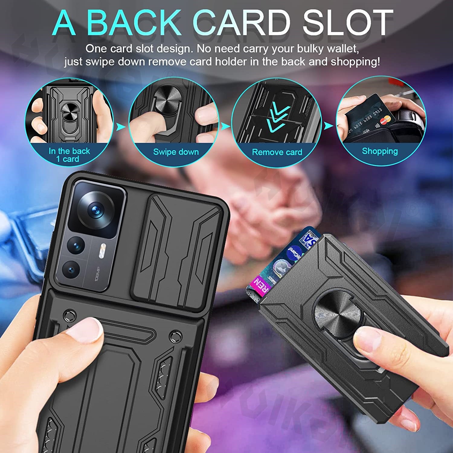Slide Camera Card Case For Xia - Lens Case Pouch recension och pris