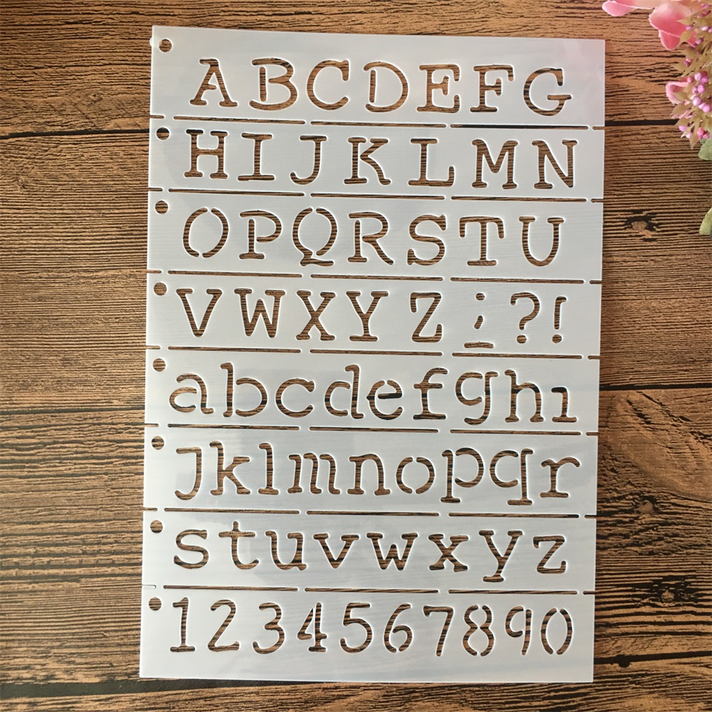 A5 21cm Alphabet Letters Layer - Photography Font recension och pris