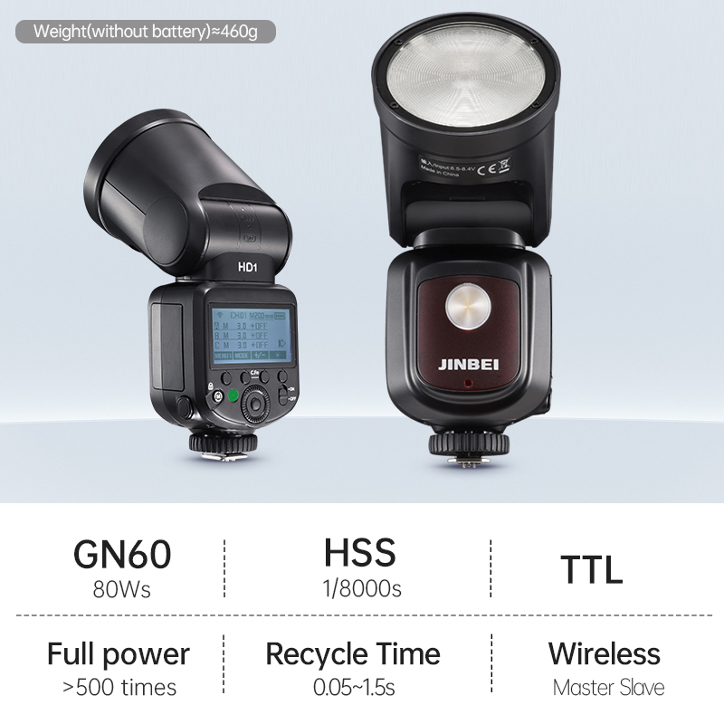JINBEI HD-1Round-head HSS Spee - Photography Outdoor recension och pris
