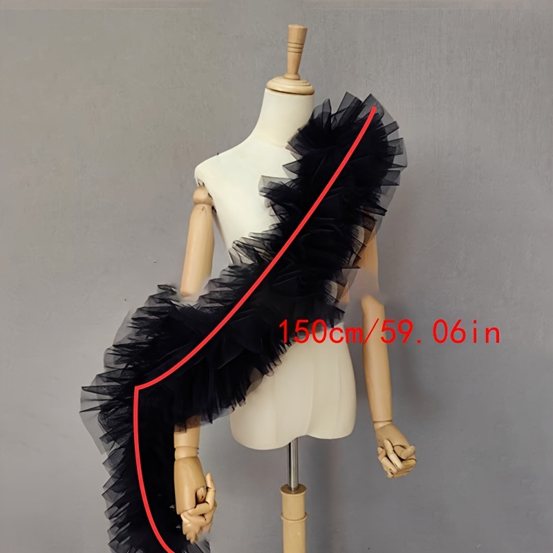 Black fluffy gauze shawl bride - Photography Wedding recension och pris