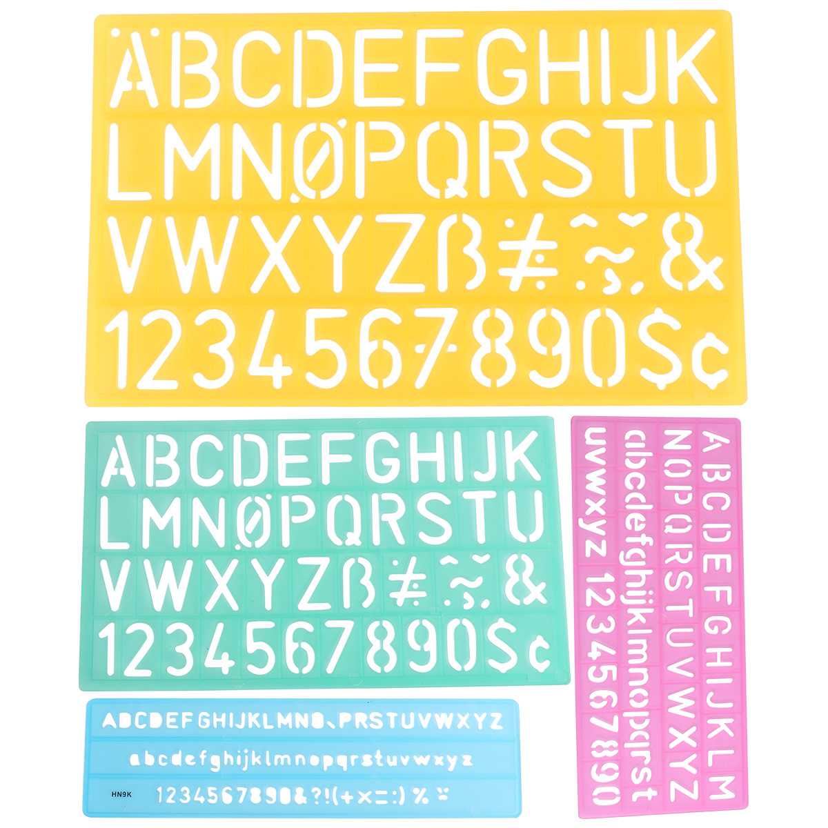 4PCS Alphabet Stencils Set Let - Photography Font recension och pris