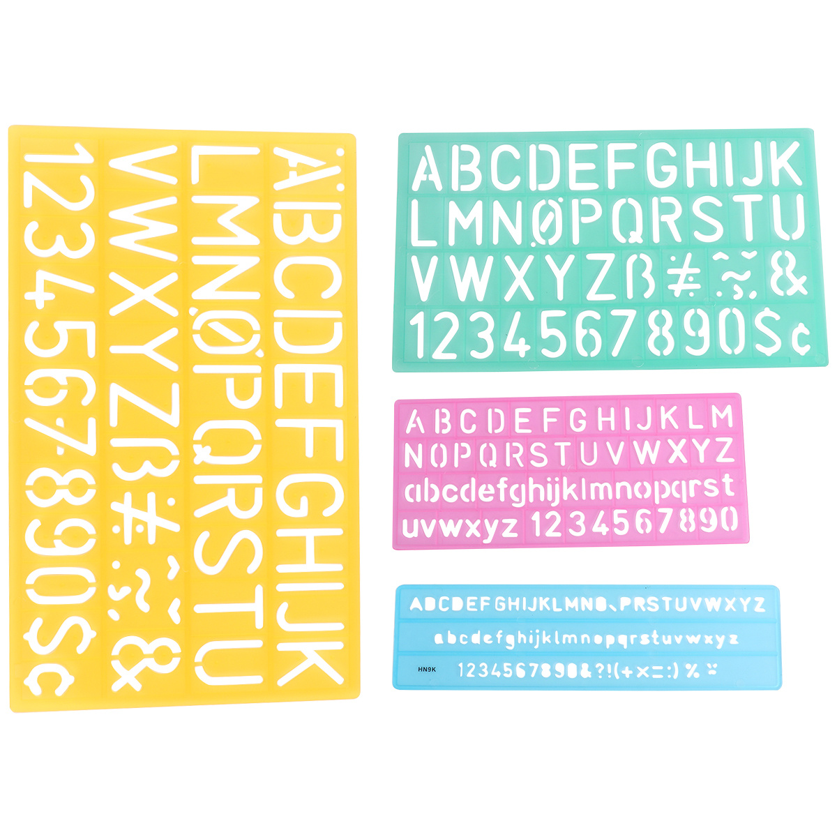 4PCS Alphabet Stencils Set Let - Photography Font recension och pris