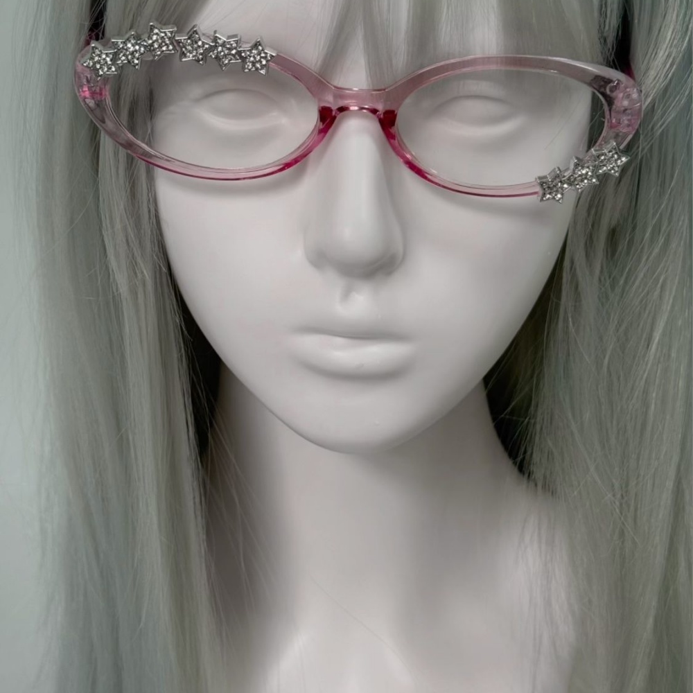 Y2K Star Rhinestone Cat Eye De - Photography Fashion recension och pris