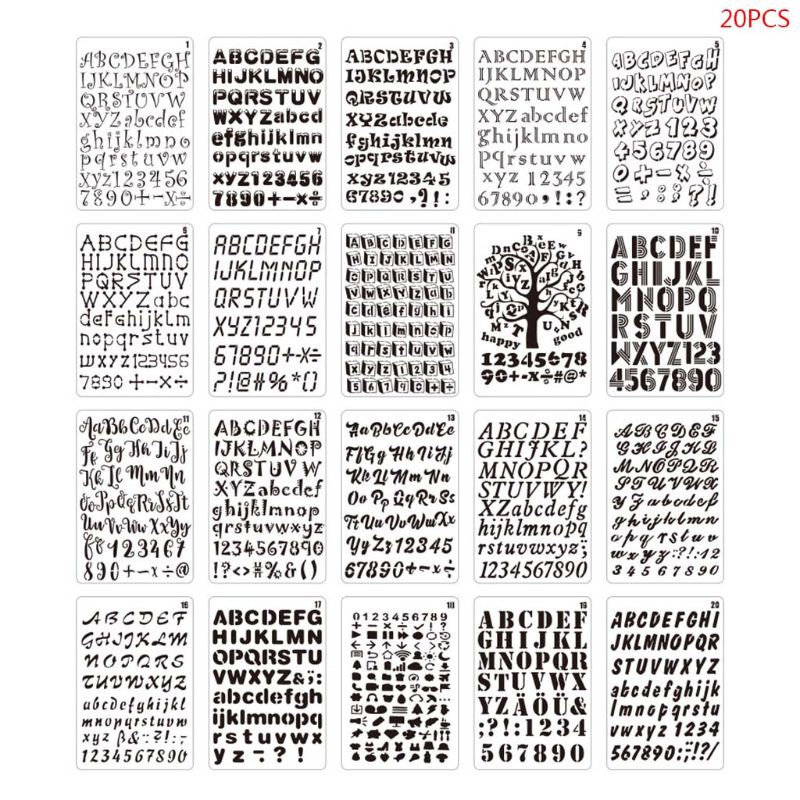 20pcs/set Letter Alphabet Numb - Photography Font recension och pris