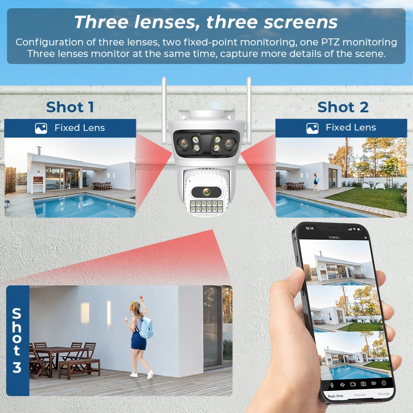 12MP 6K Outdoor Wifi Camera IC - Photography Angles recension och pris