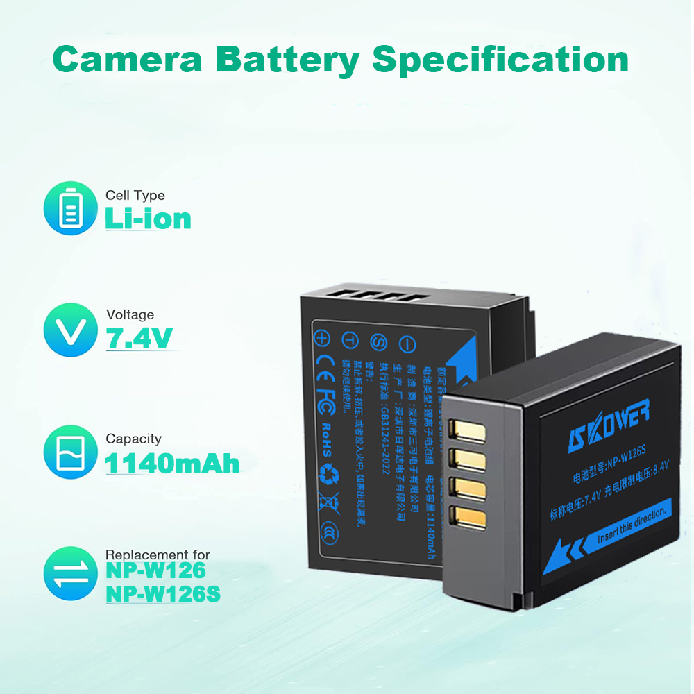 NP-W126S Battery for Fujifilm  - Fujifilm Camera X-T30 Ii recension och pris