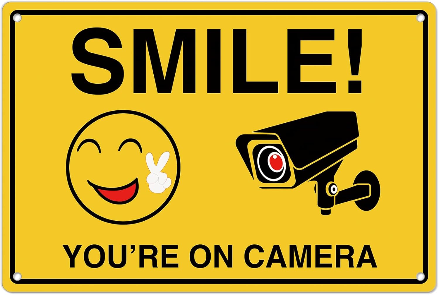 Smile Youre On Camera Signs ;  - Photography Outdoor recension och pris