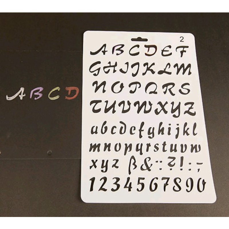 1pc A4 Alphabet Letters Layeri - Photography Font recension och pris