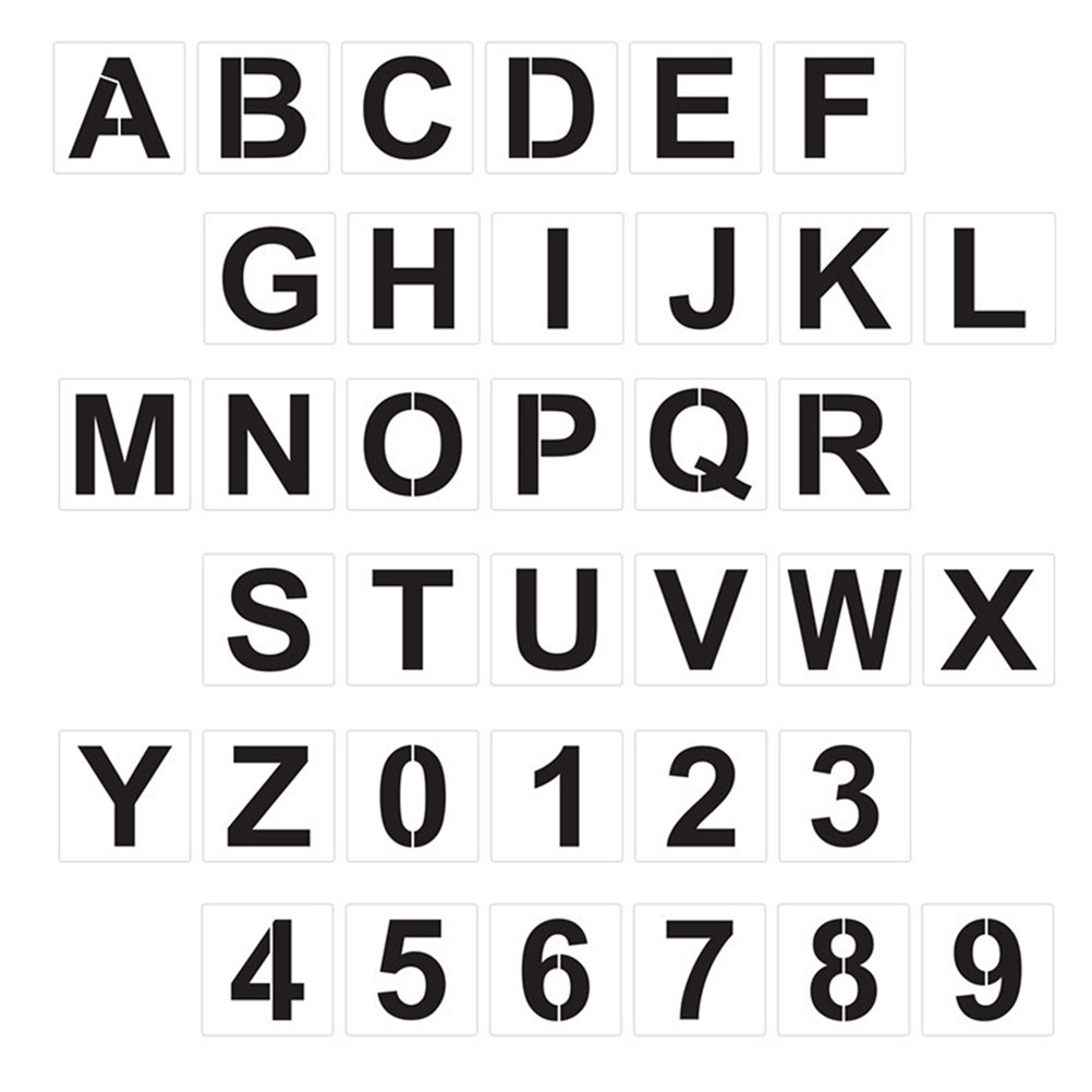 1Set Large Alphabet Stencils L - Photography Font recension och pris