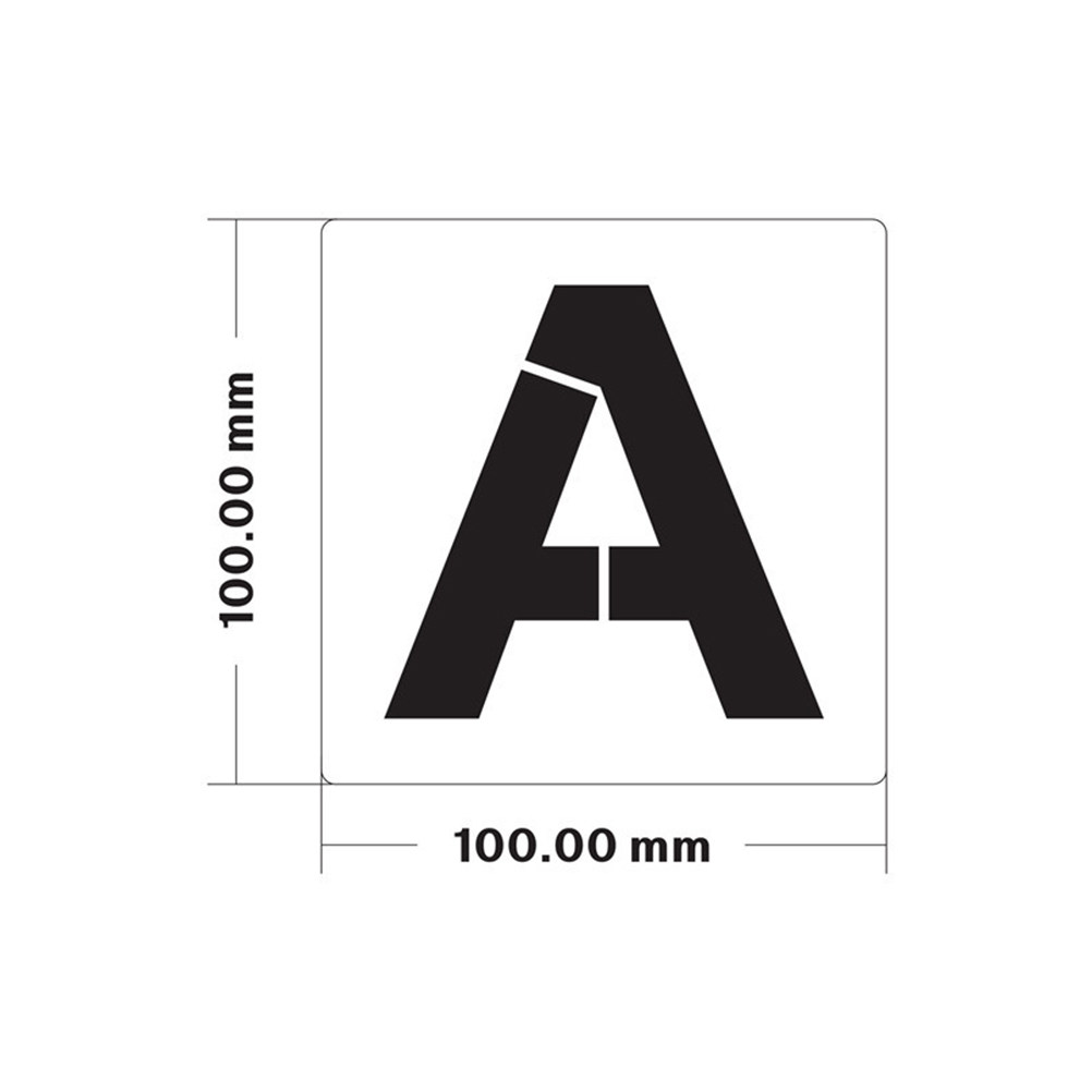 1Set Large Alphabet Stencils L - Photography Font recension och pris