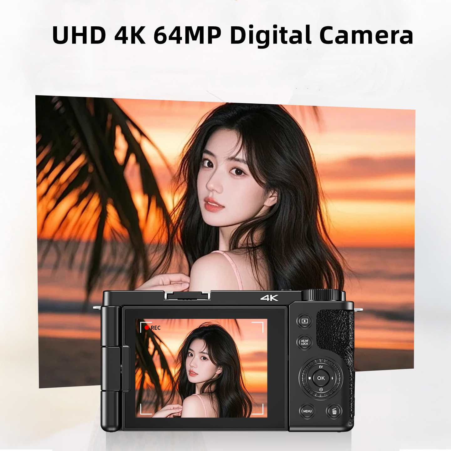 4K 64MP Digital Camera for Pho - Photography Nature Images recension och pris