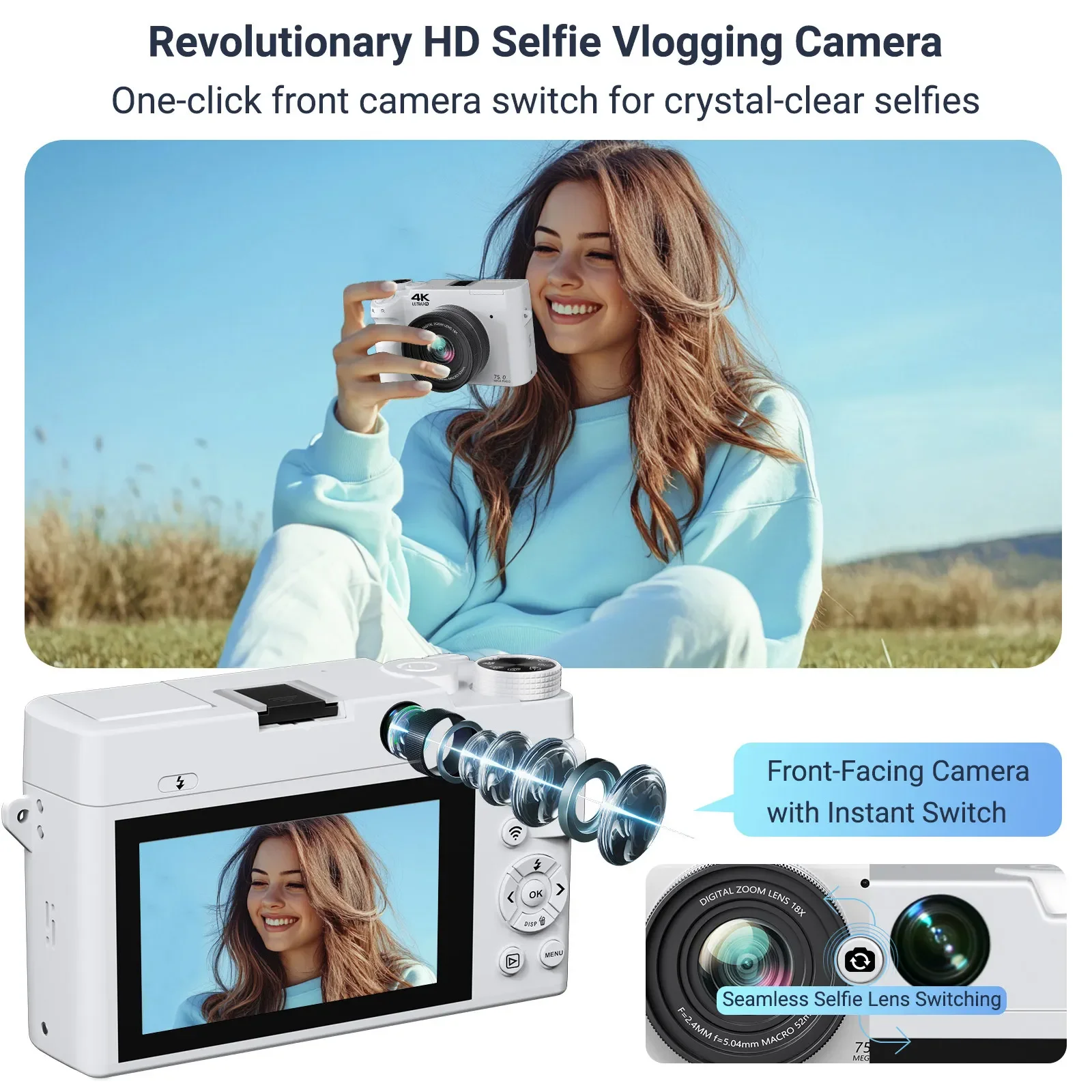 4K HD Digital Camcorder Dual C - Photography Nature Images recension och pris