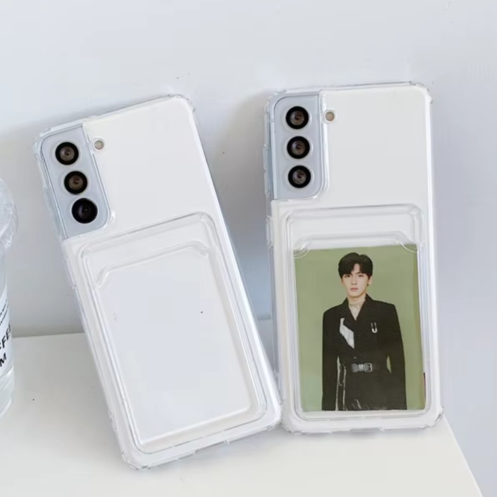 Clear Silicone Card Slot Holde - Lens Case Pouch recension och pris