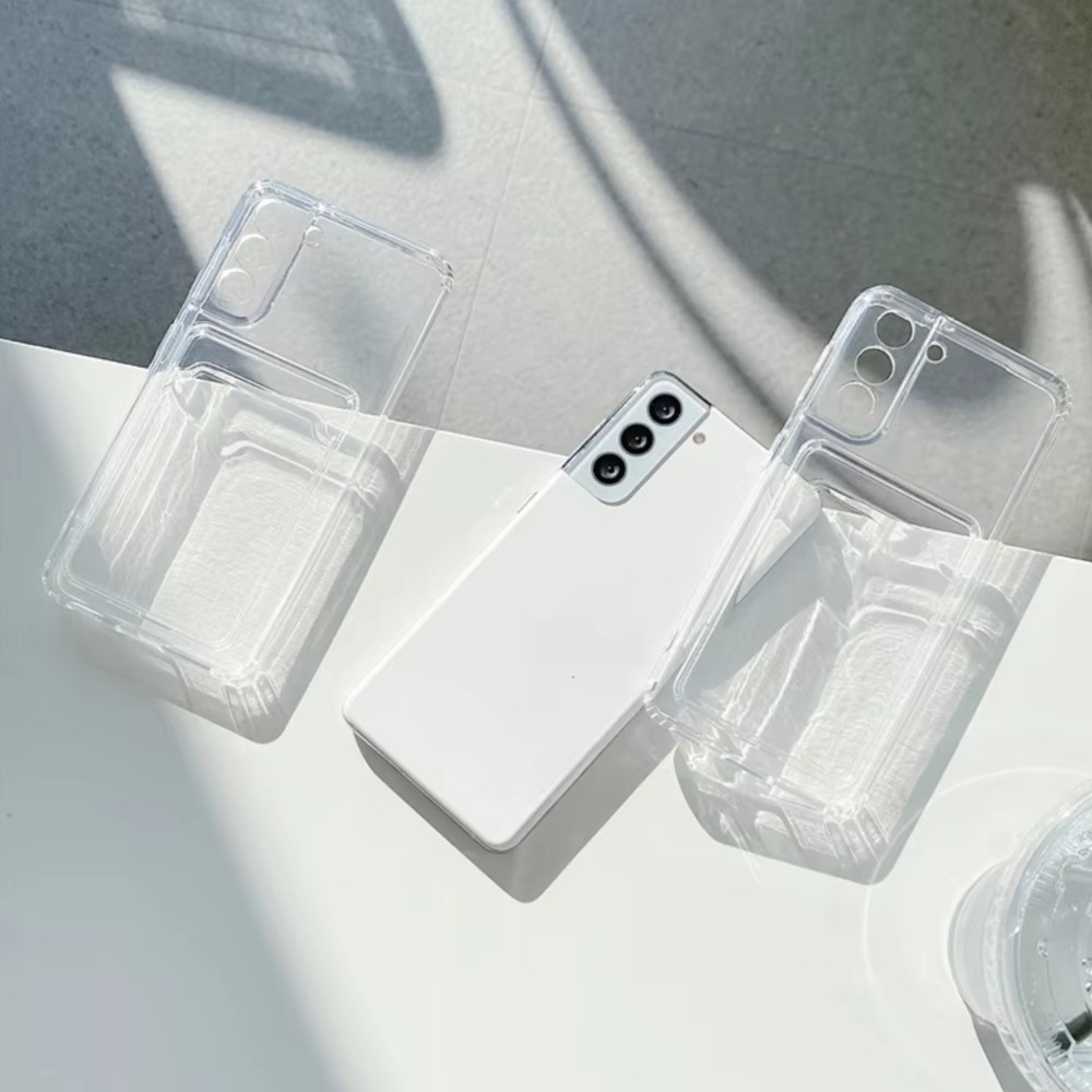 Clear Silicone Card Slot Holde - Lens Case Pouch recension och pris