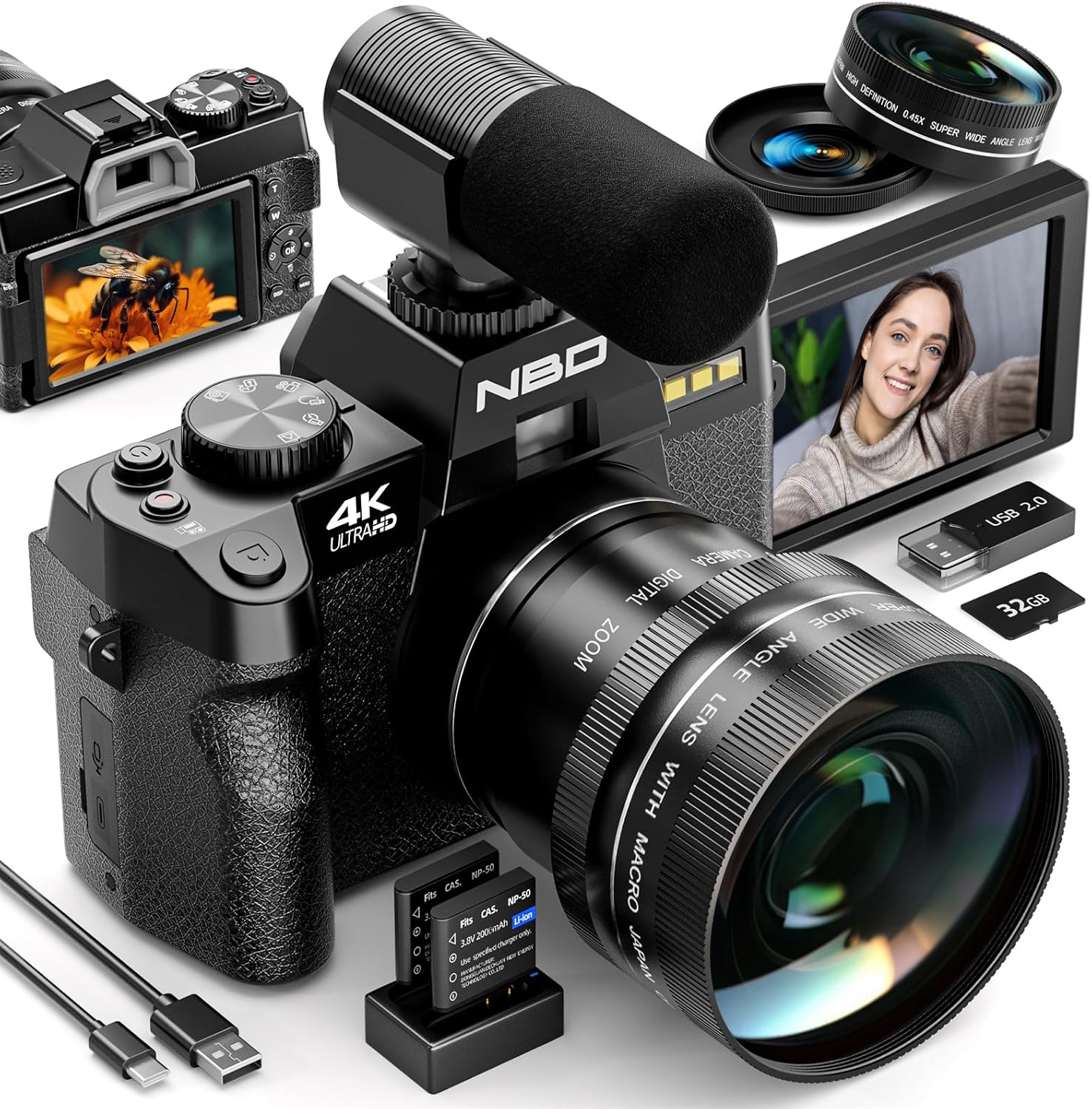 NBD 4K Digital Cameras for Pho - Photography Nature Images recension och pris