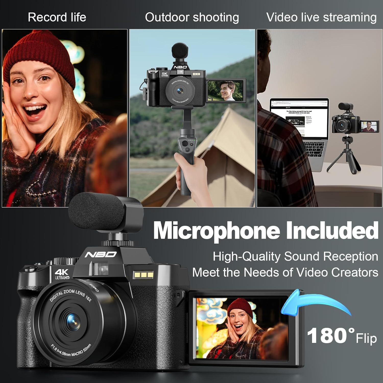 NBD 4K Digital Cameras for Pho - Photography Nature Images recension och pris